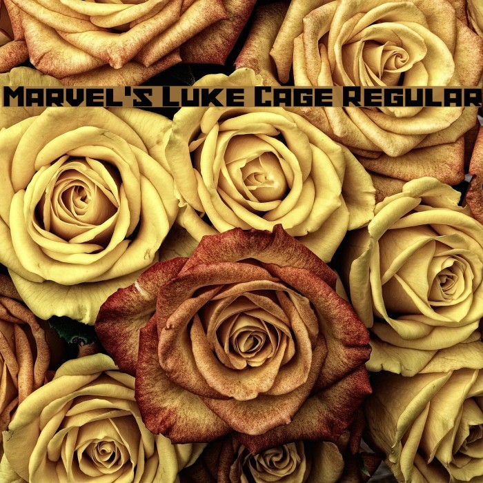 Marvel's Luke Cage Regular Font examples