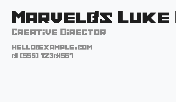 Marvel's Luke Cage Regular Business Card