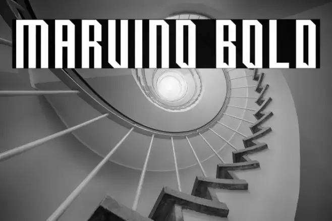 Marvino Bold Font examples