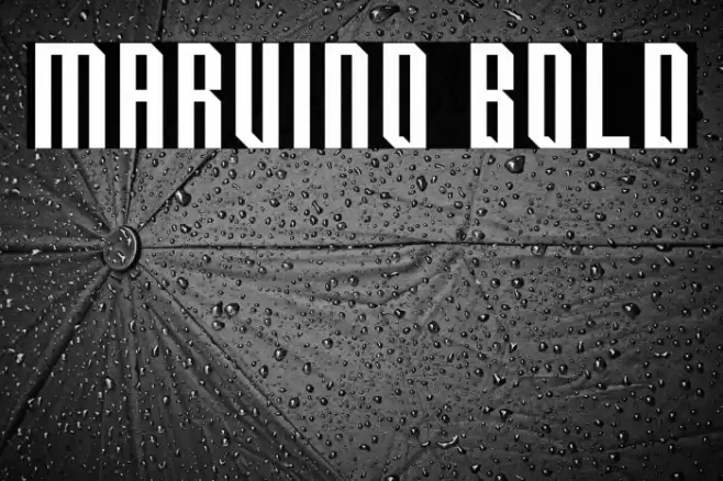 Marvino Bold Font examples