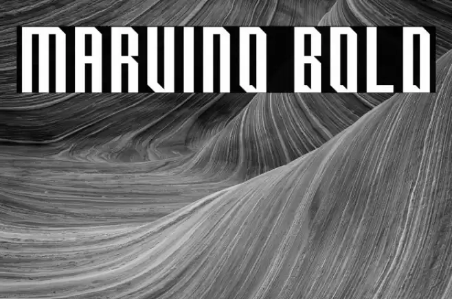 Marvino Bold Font examples