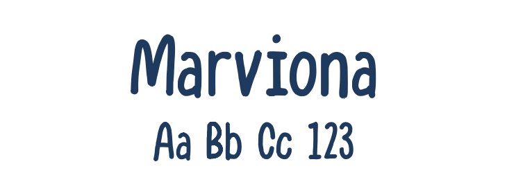 Marviona Font Preview