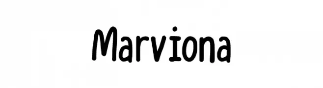 Marviona  font caratteri gratis