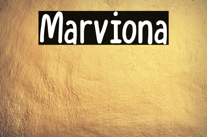 Marviona Schriftart examples