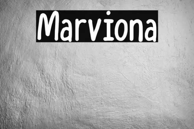 Marviona Font examples