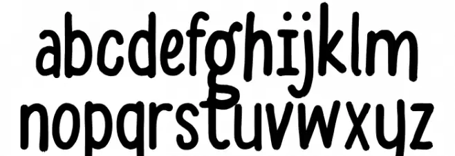Marviona Schriftart Kleinbuchstaben