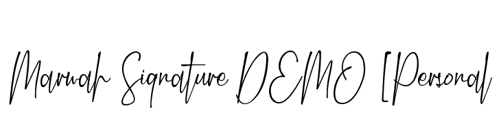 Marwah Signature DEMO [Personal  Descarca Fonturi Gratis