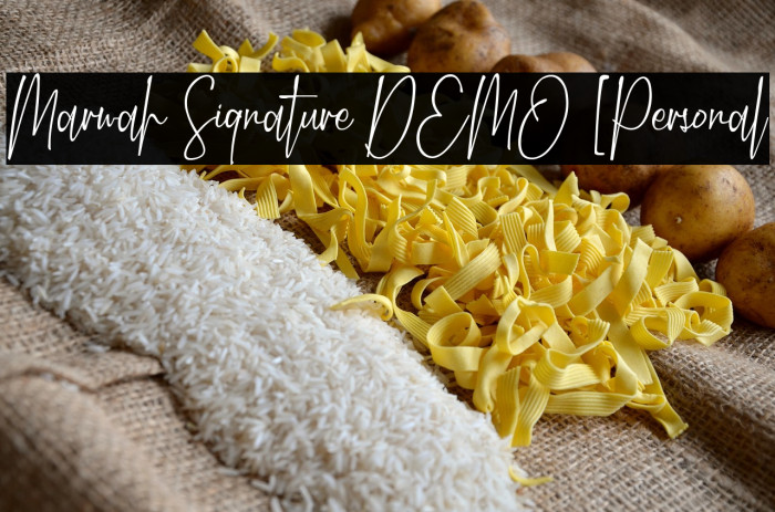 Marwah Signature DEMO [Personal Example 2