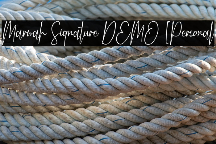 Marwah Signature DEMO [Personal Example 3