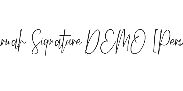 Marwah Signature DEMO [Personal Logo