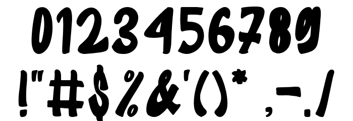 Marx Hilton フォント その他の文字