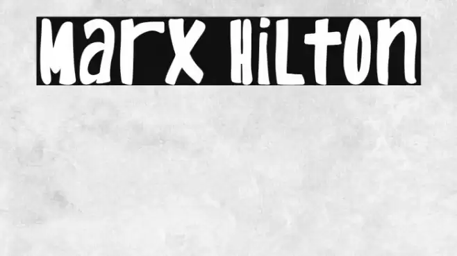 Marx Hilton फ़ॉन्ट examples