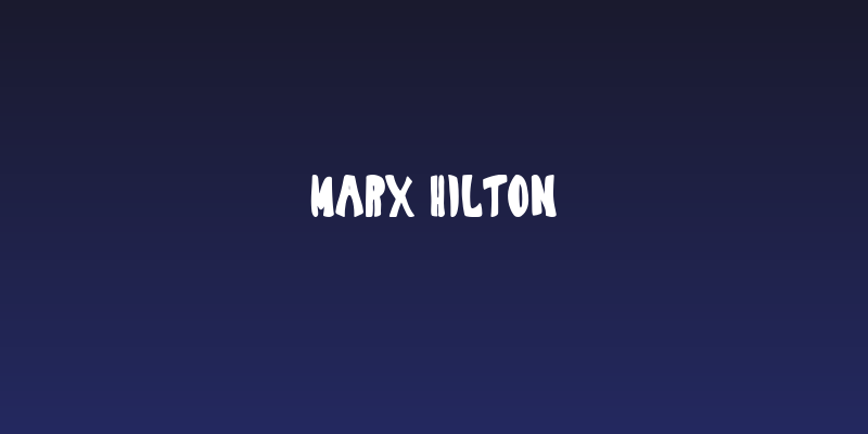 Marx Hilton Social Header