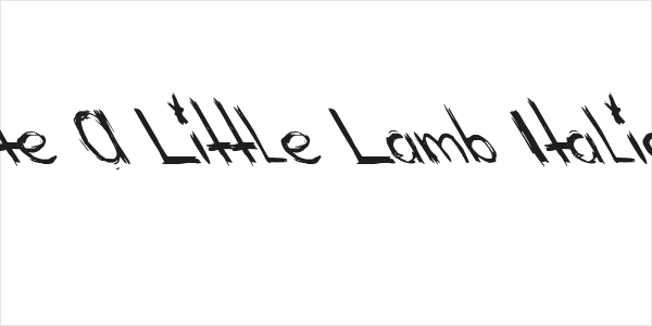 Mary Ate A Little Lamb Italic Left Logo
