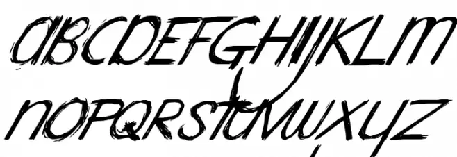 Mary Ate A Little Lamb Italic Schriftart Groß