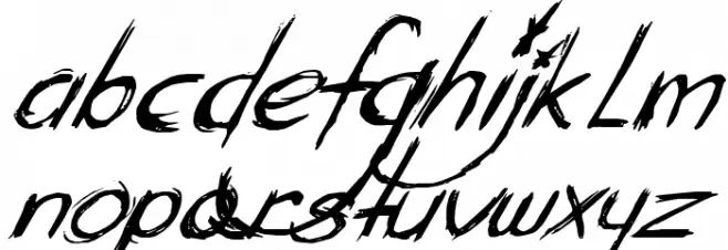 Mary Ate A Little Lamb Italic Caratteri MINUSCOLO