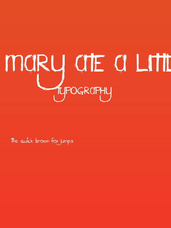 Mary Ate A Little Lamb Poster