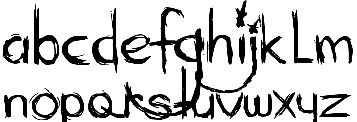 Mary Ate A Little Lamb Font LOWERCASE