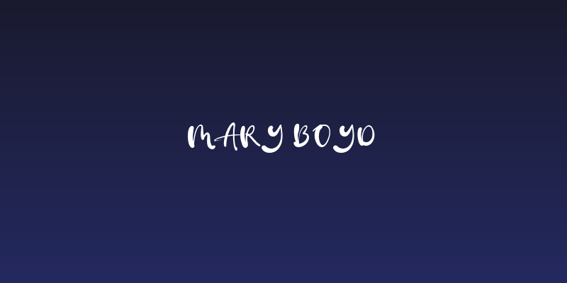 Mary Boyd Social Header