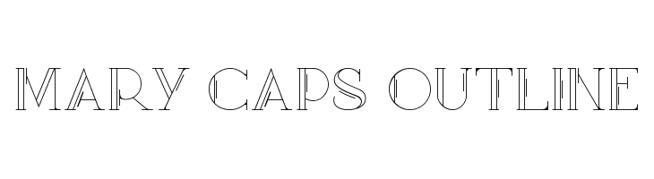 Mary [CAPS] Outline  Free Fonts Download