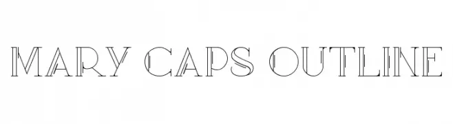 Mary [CAPS] Outline  Descarca Fonturi Gratis