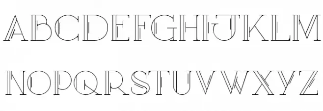 Mary [CAPS] Outline Шрифта ВЕРХНИЙ