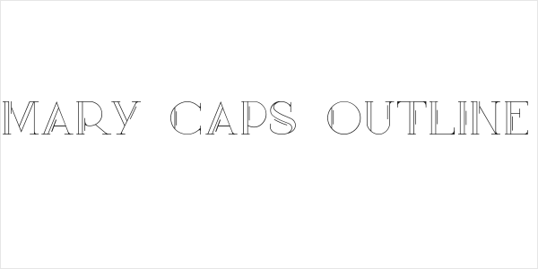 Mary [CAPS] Outline Logo