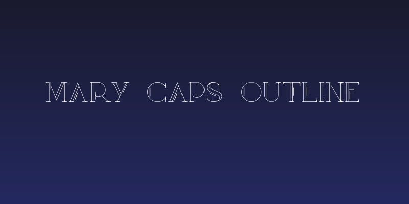 Mary [CAPS] Outline Social Header