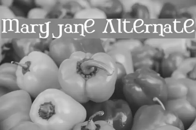 Mary Jane Alternate Font examples