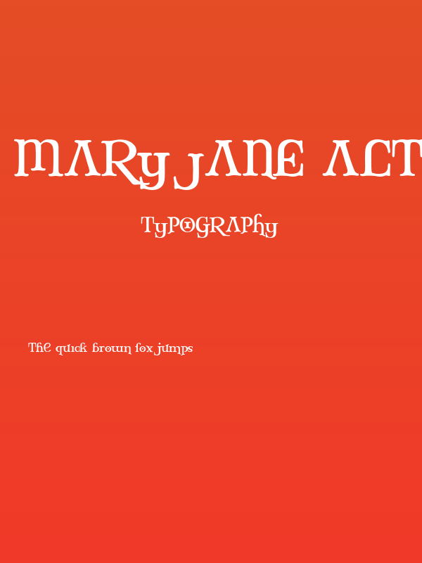 Mary Jane Alternate Poster