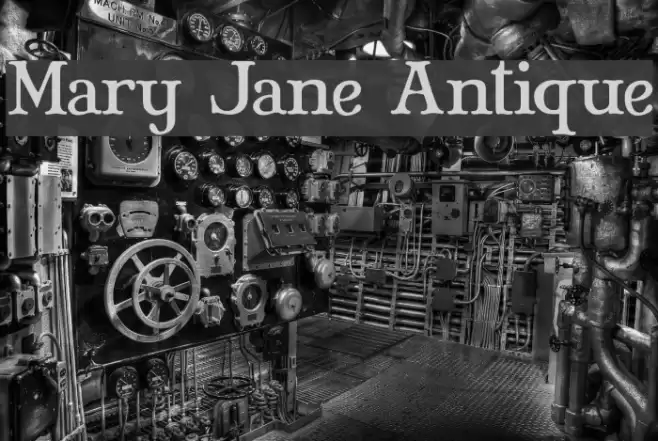 Mary Jane Antique Font examples