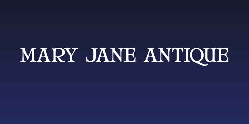 Mary Jane Antique Social Header