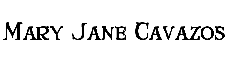 Mary Jane Cavazos  フリーフォントのダウンロード