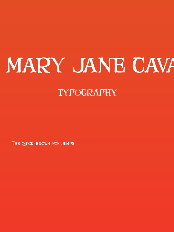 Mary Jane Cavazos Poster