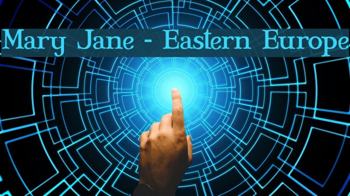 Mary Jane - Eastern Europe Font examples