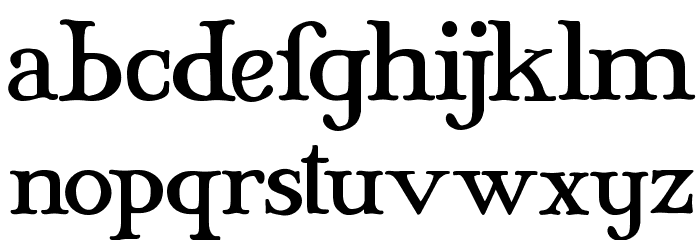 Mary Jane - Eastern Europe Font LOWERCASE