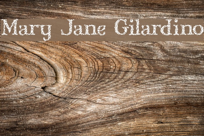 Mary Jane Gilardino Font examples