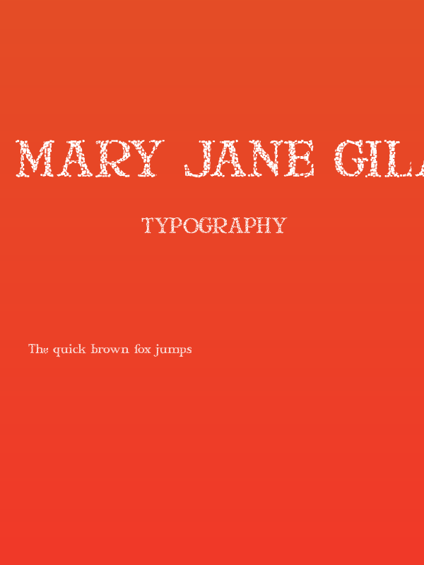 Mary Jane Gilardino Poster