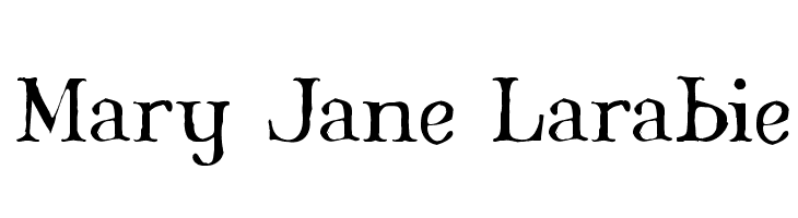 Mary Jane Larabie Font
