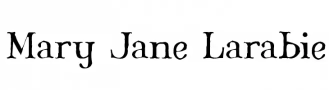 Mary Jane Larabie  नि: शुल्क फ़ॉन्ट्स डाउनलोड
