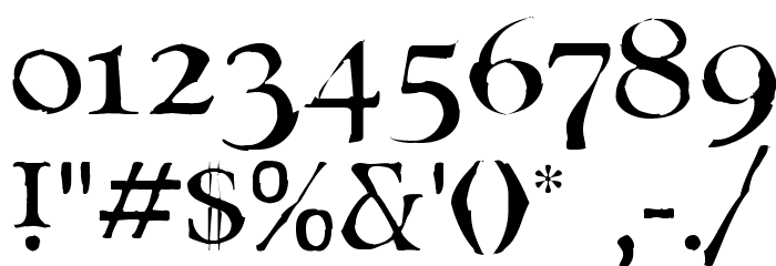Mary Jane Larabie Font OTHER CHARS