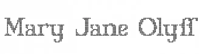 Mary Jane Olyff  Frei Schriftart Herunterladen