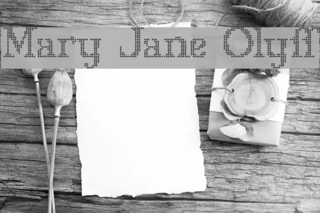 Mary Jane Olyff Schriftart examples