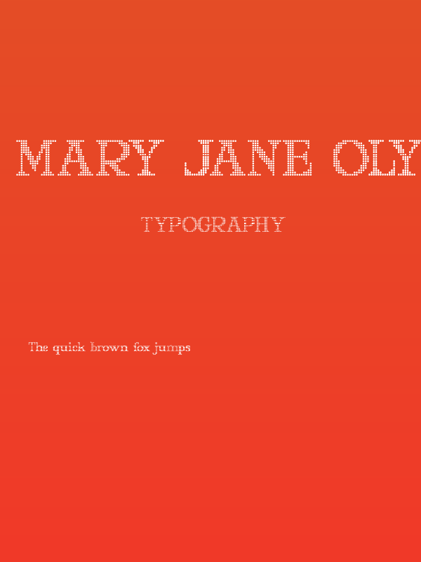 Mary Jane Olyff Poster