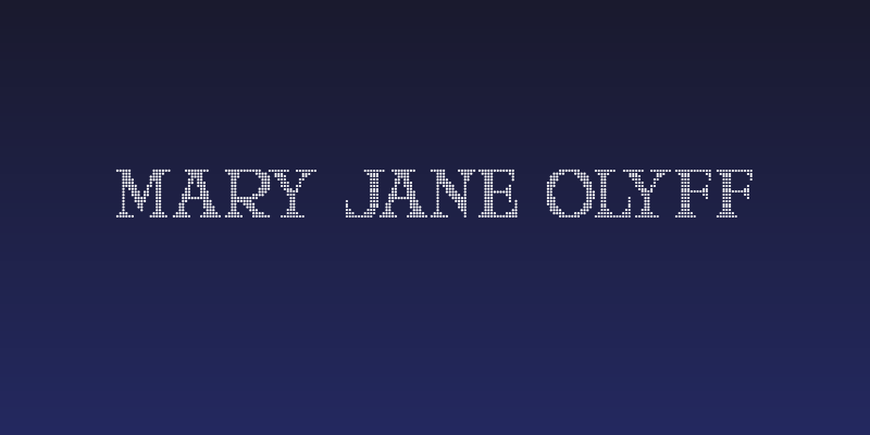 Mary Jane Olyff Social Header
