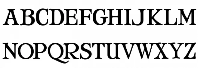 Mary Jane Small Caps Schriftart Groß