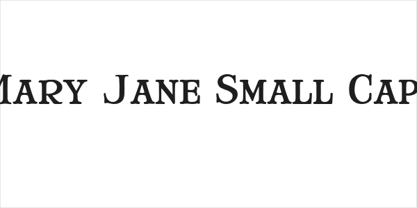 Mary Jane Small Caps Logo