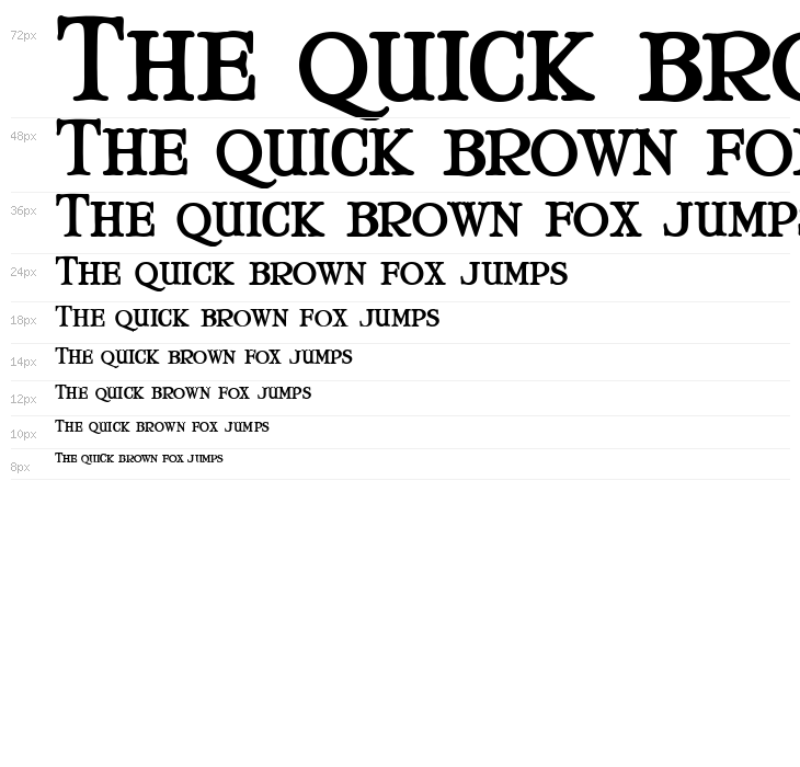 Mary Jane Small Caps Waterfall