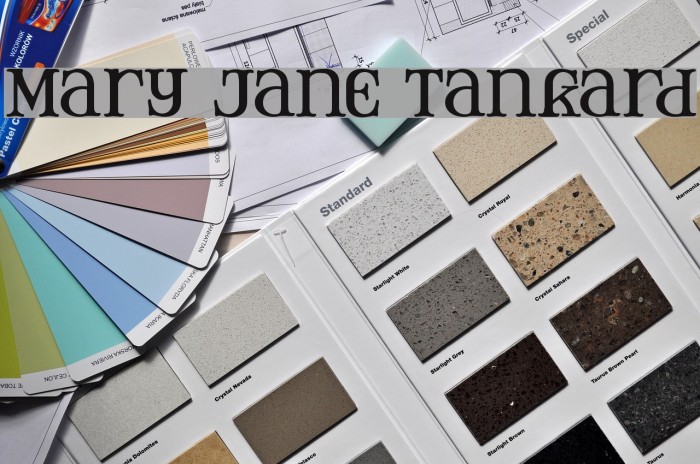 Mary Jane Tankard Font examples