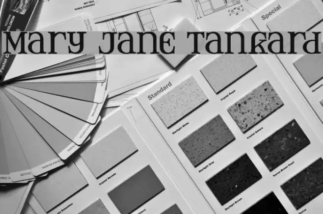 Mary Jane Tankard Font examples